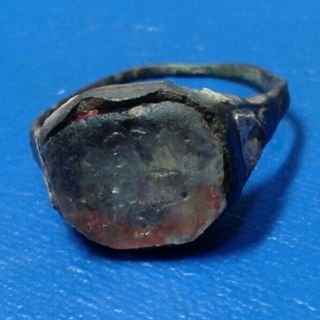 Ancient Bronze Ring with the Coat of Arms 4