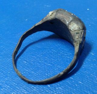 Ancient Bronze Ring with the Coat of Arms 6
