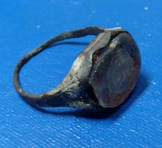 Ancient Bronze Ring with the Coat of Arms 7
