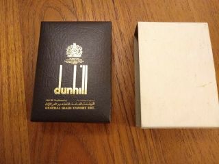 Vintage DUNHILL GOLD Plate Rollagas Lighter Made for the Iraq generals /Box 2