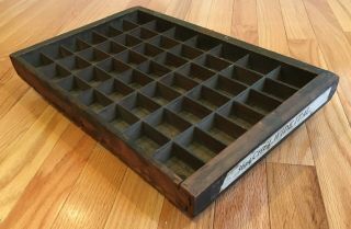 Vintage Wooden Printers Tray Type Case or Drawer for Shadow Box or Display 2