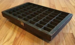 Vintage Wooden Printers Tray Type Case or Drawer for Shadow Box or Display 4