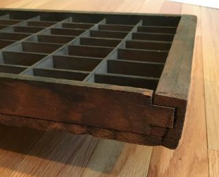 Vintage Wooden Printers Tray Type Case or Drawer for Shadow Box or Display 6
