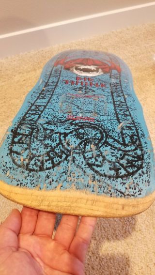 OG Per Welinder Powell Peralta Skateboard Deck Blue 1987 7P 9