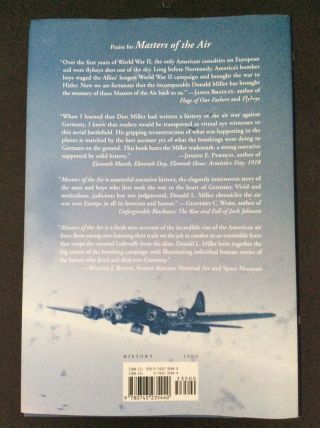 “MASTERS OF THE AIR” by Donald L Miller USAAF B - 17 B - 24 Bomber WWII 5 Vet Signed 2