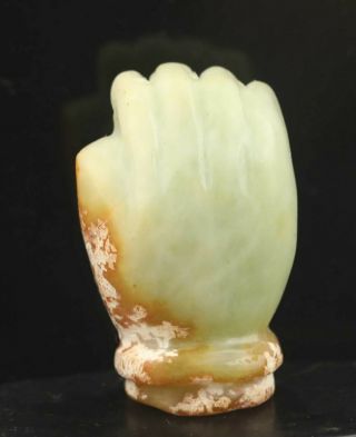 Chinese natural jade hand - carved statue buddha pendant 1.  8 inch 4