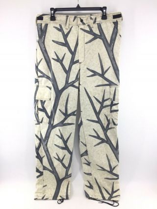 Skyline Camo 1987 White Winter Camouflage Hunting Pants Medium Duck Vtg I5a