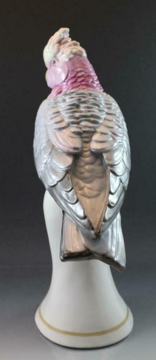 C1920 Signed Karl Ens German Porcelain Bird Figurine Cockatoo Parrot Large 3