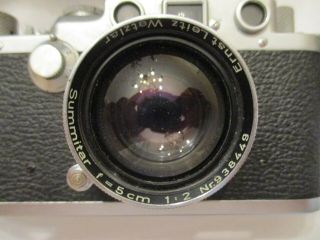 Antique Vintage Leica Camera Ernst Leitz Wetzlar Germany 3
