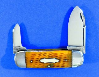 Vintage Case Bros Little Valley 6250 Dp Lp Sunfish Knife 2 Blade Bone 106,  Years