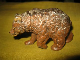 Vintage Heyde Germany Lead Brown Bear Wild Animal Figurine