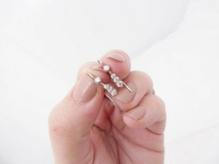 18ct White Gold Diamond Earrings 18k 750
