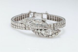 Vintage 1950s $10,  000 4ct Vs H Diamond Hamilton Ladies Dress Watch 29g Wty