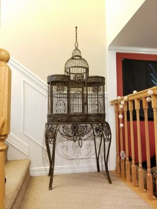 Antique Vtg Victorian Bird Cage