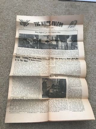 The White Falcon Ww2 Iceland American Forces Newspaper Nov 24 1945 Usmc Wwii