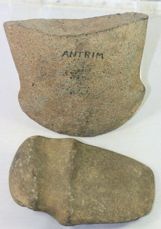 Irish Stone Axes,  One From Antrim