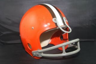 Vintage Rawlings Hc35 Football Helmet Riddell U - Bar Cleveland Browns Style 1981