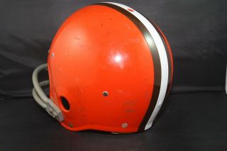 Vintage Rawlings HC35 Football Helmet Riddell U - Bar CLEVELAND BROWNS STYLE 1981 6