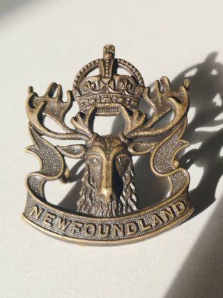 Ww2 Newfoundland Canadian Collar Badge