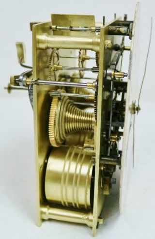 Antique English Regency 8 Day Twin Fusee Inlaid Brass Bracket Clock On Bracket 11