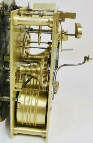Antique English Regency 8 Day Twin Fusee Inlaid Brass Bracket Clock On Bracket 12