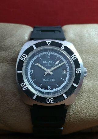 Sicura Diver Eb 8800 42mm Vintage 70 