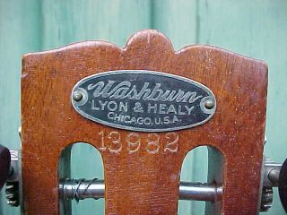 Vintage Washburn Lyon & Healy Parlor Guitar 3