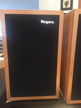 Rogers LS3/5A Audiophile BBC Studio Monitor Speakers 11 OHM Vintage 7