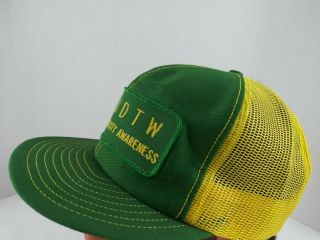 Rare Print John Deere Vintage Trucker Hat Louisville MFG VTG Patch Mesh USA Cap 6