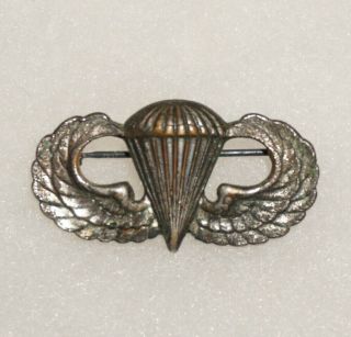 Wwii Paratrooper Jump Wings Airborne Badge Us Army Not Sterling M2992