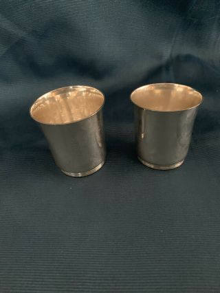 Vintage Kirk And Sons Sterling 925 Silver Julep Cups 405 No Monogram