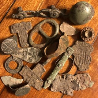 Ancient Medieval Artifacts European Metal Detector Finds Authentic Viking Roman
