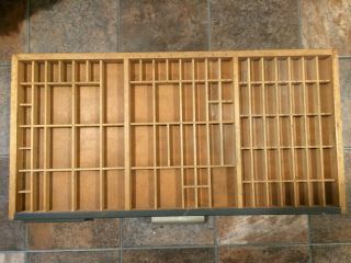 Vintage Printers Type Cabinet Drawer " California Style " 24.  5 " X 12.  25 X 1.  25 "