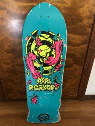 Vintage Santa Cruz Rob Roskopp Target Lll Skateboard Deck Og 80’s Rare Sc
