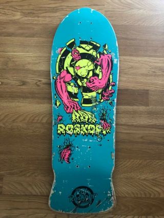 Vintage Santa Cruz Rob Roskopp Target lll Skateboard Deck OG 80’s Rare SC 3