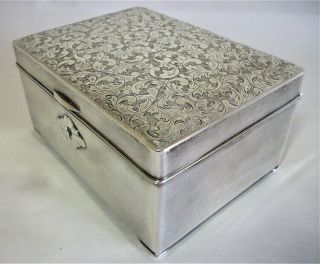 Fine Quality Japanese Yuubi 950 Sterling Silver Jewelry Box. 4