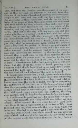Book of Mormon 1852 Joseph Smith 3rd Liverpool UK Edition Rare 9