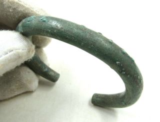 Authentic Ancient Bronze Age Decorated Bracelet / Arm Ring - J302