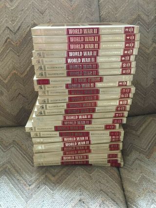 Illustrated World War Ii Encyclopedia Complete 24 Volume Book Set