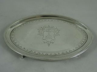 Fine George Iii Solid Silver Tea Pot Stand,  1794,  124gm