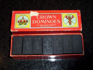Vintage Crown Dominoes - The Embossing Company - York