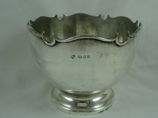 Solid Silver Rose Bowl,  1928,  354gm