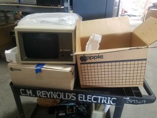 Vintage Apple II Plus Computer with Monitor III,  accessories 4