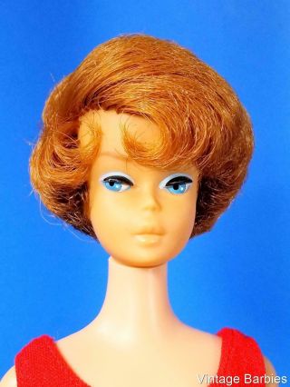 Rare American Girl Face Sidepart Bubble Cut Barbie Doll 850 - Vintage 1960 