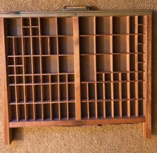 Printers Type Set Drawer By Thompson Cabinet Co 17x22 Vintage 2