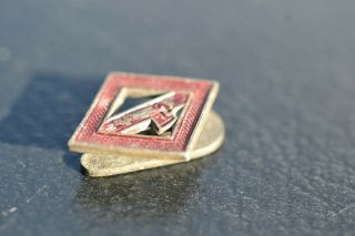 RARE FASCIST SQUADRISTI PIN LATE WAR 1944 - 45 RSI MATERIAL 