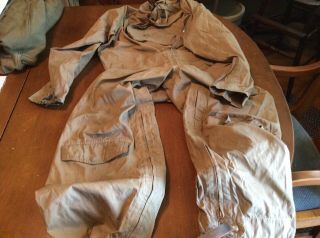United States Navy Switlik Parachute Flying Suit Summer M - 426.  Tan Ww2/earlier.