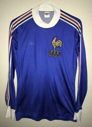 Vintage Adidas Jersey France 1978 World Cup Jersey Size S