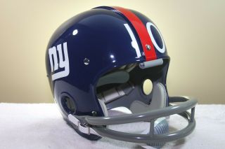 Fran Tarkenton Style York Giants Rk Suspension Vintage Football Helmet