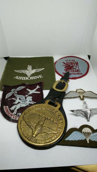 Vintage British Airborne Veterans Patches Wings Reunion Grouping